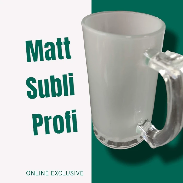Stekleni kozarec za pivo 500mL za sublimacijo MATIRAN